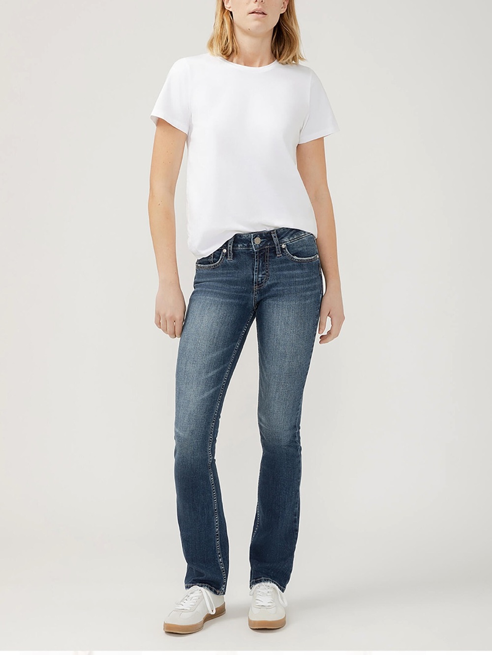 Silver Jeans Suki Bootcut Mid Rise Curvy Fit Dark Wash Denim 29/30